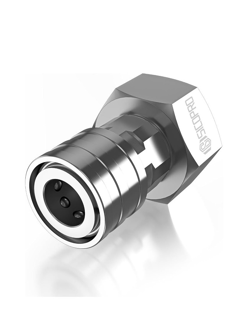 封面图修 22 Pressure Washer Hose Adapter/Connector/Attachment, 3/4" Ght To 1/4 Quick Connect Fittings Pressure Washer, Garden Hose To Pressure Washer Adapter, Power Wash Hose Stainless Steel Attachment